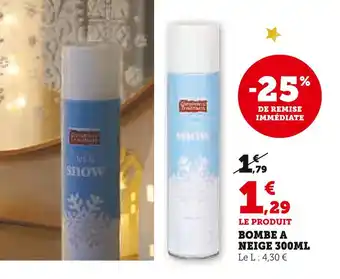 Super U Bombe à neige 300ml offre