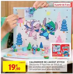 Intermarché Express Calendrier de l'Avent Stitch offre