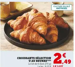 Super U U Croissants au beurre offre