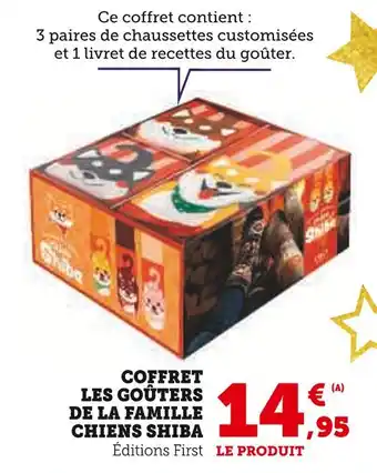 Super U SHIBA Coffret Les Goûters de la Famille Chiens offre