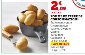 Super U Pomme de terre de consommation offre
