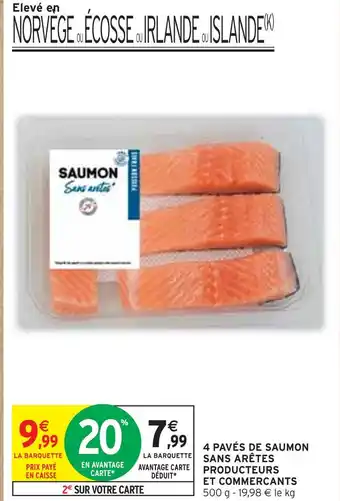 Intermarché Express 4 pavés de saumon offre