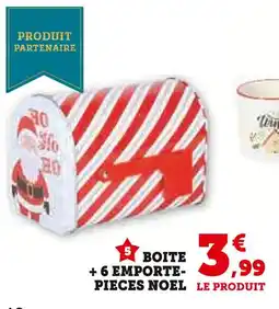 Super U Boîte + 6 emporte-pièces Noël offre