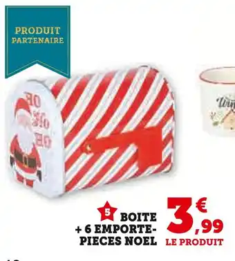 Super U Boîte + 6 emporte-pièces Noël offre