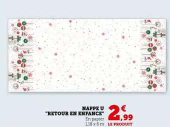 Super U U Nappe Retour en Enfance offre