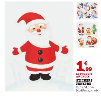 Super U Stickers fenêtre offre