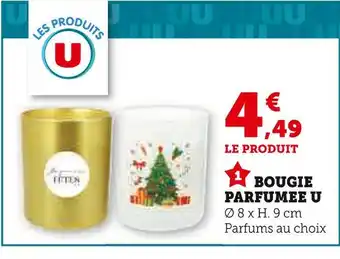 Super U U Bougie parfumée offre