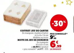 Super U Coffret jeu de cartes offre