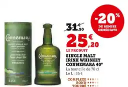 Super U CONNEMARA Single Malt Irish Whiskey offre