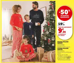 Super U Pyjama polaire enfant offre