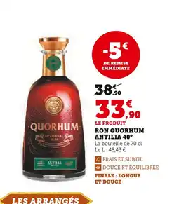 Super U QUORHUM Ron Antilia 40° offre