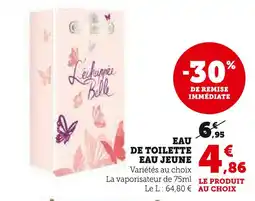 Super U EAU JEUNE Eau de Toilette offre