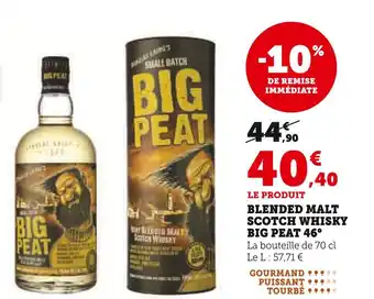 Super U BIG PEAT Blended Malt Scotch Whisky offre