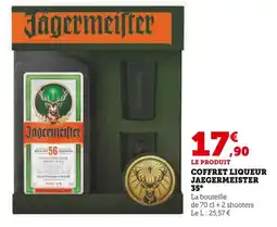 Super U JAEGERMEISTER Coffret Liqueur 35° offre