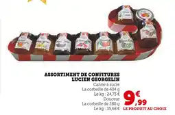 Super U LUCIEN GEORGELIN Assortiment de confitures offre