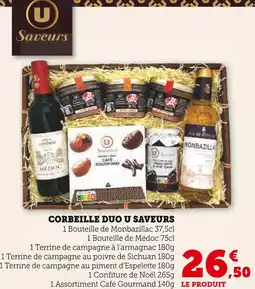 Super U U SAVEURS Corbeille duo offre