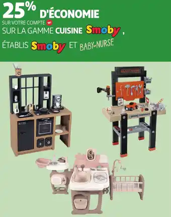 Auchan Smoby et baby-nurse offre