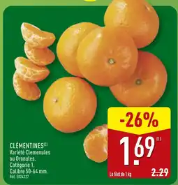 ALDI Clémentines offre