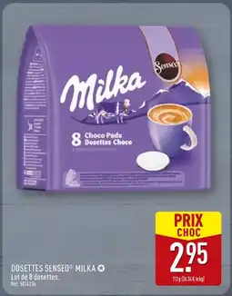 ALDI MILKA Dosettes Senseo Choco offre