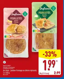ALDI DAYLICIOUS Feuilletés offre