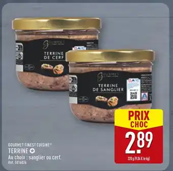 ALDI GOURMET FINEST CUISINE Terrine offre