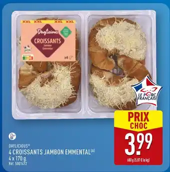 ALDI DAYLICIOUS Croissants Jambon Emmental offre