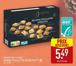 ALDI GOURMET FINEST CUISINE 80 Mini Feuilletés Apéritifs offre