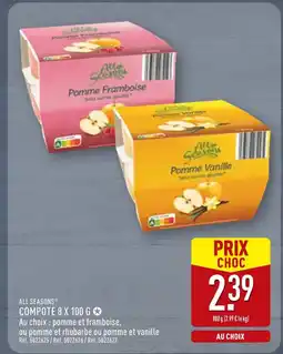 ALDI ALL SEASONS Compote 8 x 100 g offre