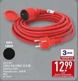ALDI WORKZONE Câble rallonge offre