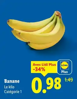 Lidl Banane offre