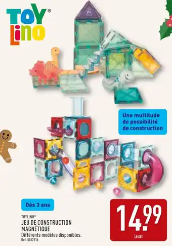 ALDI TOYLINO Jeu de construction magnétique offre