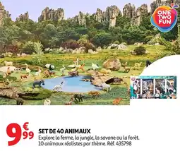 Auchan Set de 40 animaux offre