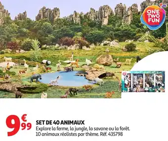 Auchan Set de 40 animaux offre