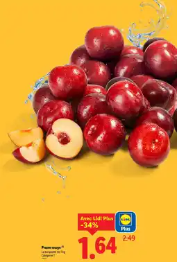 Lidl Prune rouge offre