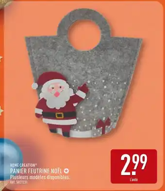 ALDI HOME CREATION Panier feutrine noël offre