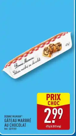 ALDI BONNE MAMAN Gâteau marbré au chocolat offre