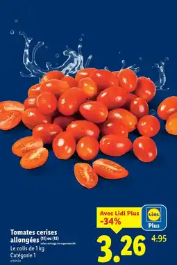 Lidl Tomates cerises allongées offre