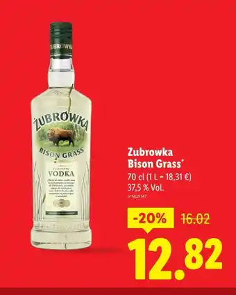 Lidl ZUBROWKA Bison Grass offre