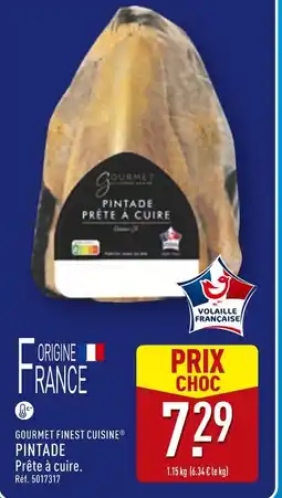 ALDI GOURMET FINEST CUISINEv Pintade prête à cuire offre
