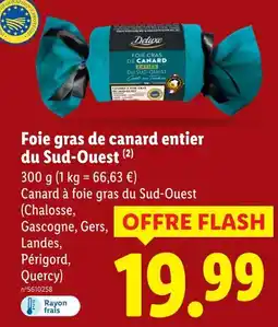 Lidl DELUXE Foie gras de canard entier du Sud-Ouest offre