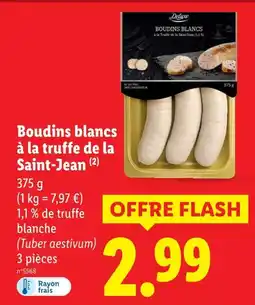 Lidl DELUXE Boudins blancs à la truffe de la Saint-Jean offre