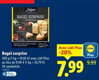 Lidl Deluxe Bagel surprise offre