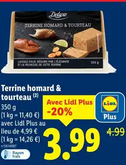 Lidl Deluxe Terrine homard & tourteau offre