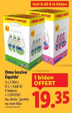 Lidl OMO Lessive liquide offre