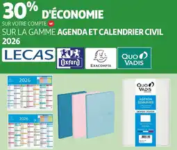 Auchan Agenda et calendrier civil 2026 offre