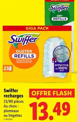 Lidl Swiffer recharges offre