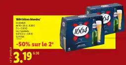 Lidl 1664 bières blondes offre