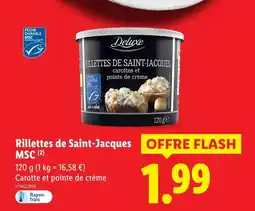 Lidl Deluxe Rillettes de Saint-Jacques MSC offre
