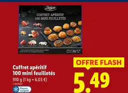 Lidl DELUXE Coffret apéritif 100 mini feuilletés offre