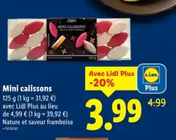 Lidl Deluxe Mini calissons offre